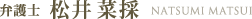 弁護士 松井 菜採